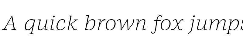 Preview of FONTSPRING DEMO - NCT Larkspur Italic Thin Regular font