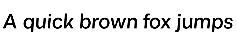 Preview of FONTSPRING DEMO - Neo Grotesk Medium Oblique Regular font