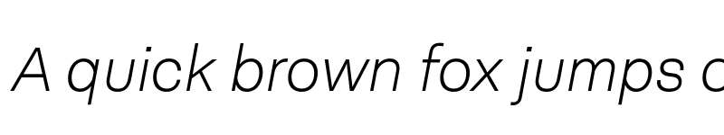 Preview of FONTSPRING DEMO - Neogrotesk Ess Alt Ultra Light It Regular font