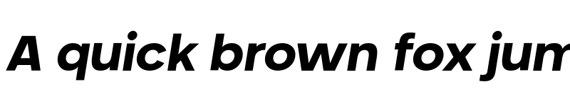 Preview of FONTSPRING DEMO - Neometric Alt Extra Bold Italic font