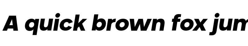 Preview of FONTSPRING DEMO - Neometric Black Italic font