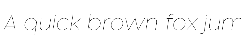 Preview of FONTSPRING DEMO - Neometric Hairline Italic font