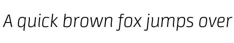 Preview of FONTSPRING DEMO - Neuron Angled Extralight Extralight Italic font