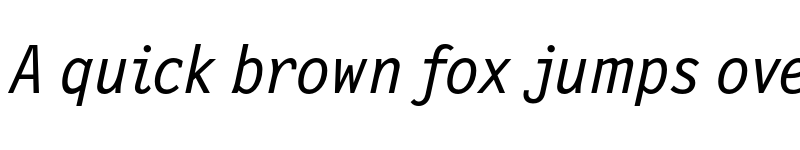 Preview of FONTSPRING DEMO - NewLetterGothic Italic font