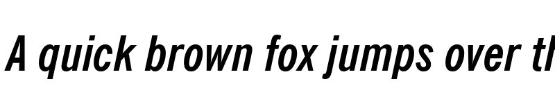 Preview of FONTSPRING DEMO - News Gothic BT Cond Bold Italic font