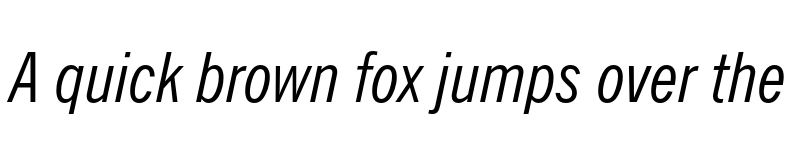 Preview of FONTSPRING DEMO - News Gothic BT Cond Italic font