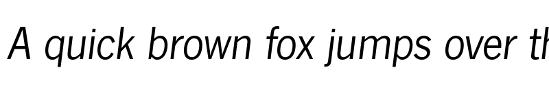 Preview of FONTSPRING DEMO - News Gothic FS Book Italic font