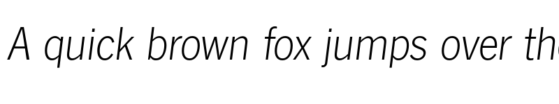 Preview of FONTSPRING DEMO - News Gothic FS Light Italic font