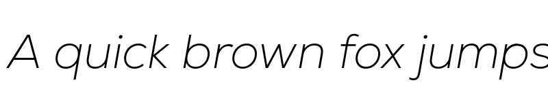 Preview of FONTSPRING DEMO - Nexa Extra Light Italic Regular font