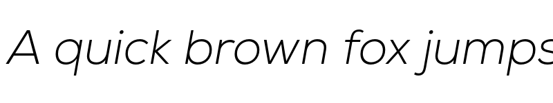 Preview of FONTSPRING DEMO - Nexa Light Italic Regular font