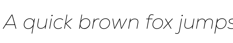 Preview of FONTSPRING DEMO - Nexa Text Thin Italic Regular font