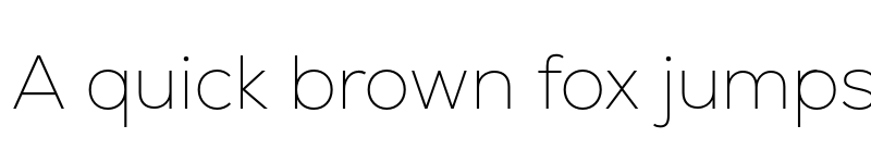 Preview of FONTSPRING DEMO - Nexa Thin Regular font