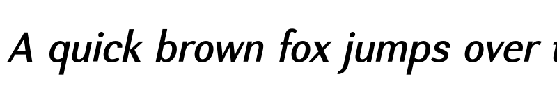 Preview of FONTSPRING DEMO - Nic DemiBold Italic font