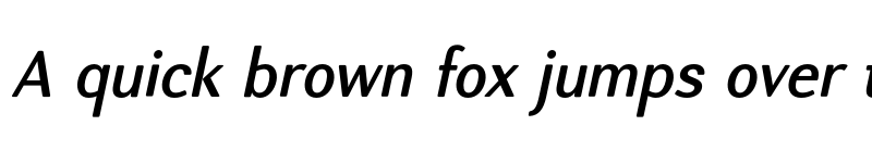 Preview of FONTSPRING DEMO - Nic DemiBoldItalicRounded Regular font