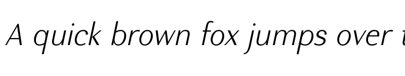 Preview of FONTSPRING DEMO - Nic ExtraLight Italic font