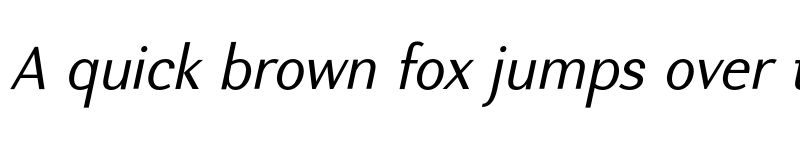 Preview of FONTSPRING DEMO - Nic Normal Italic font