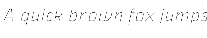 Preview of FONTSPRING DEMO - Nikaia Thin Italic font