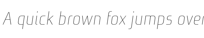 Preview of FONTSPRING DEMO - Niks Thin Italic font