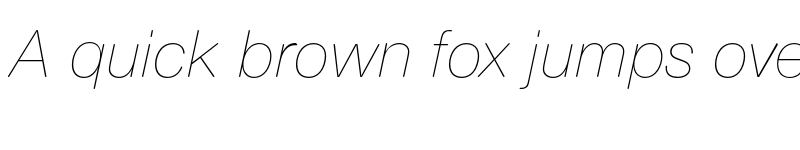 Preview of FONTSPRING DEMO - Nimbus Sans Round Ultra Light Italic font