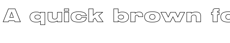 Preview of FONTSPRING DEMO - NimbusSanOutExtDBla Regular font