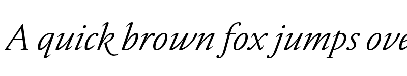 Preview of FONTSPRING DEMO - Nocturne Serif Light Italic Regular font