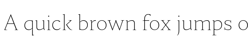 Preview of FONTSPRING DEMO - Nocturne Serif Thin Regular font