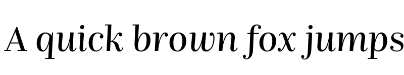 Preview of FONTSPRING DEMO - Nomada Didone Italic font