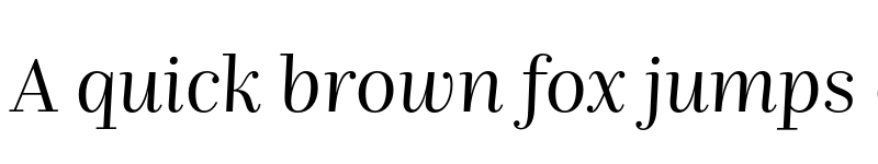 Preview of FONTSPRING DEMO - Nomada Didone Light Italic font