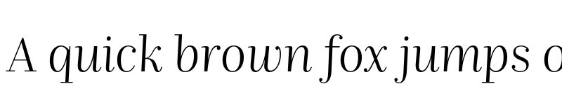 Preview of FONTSPRING DEMO - Nomada Didone Thin Italic font