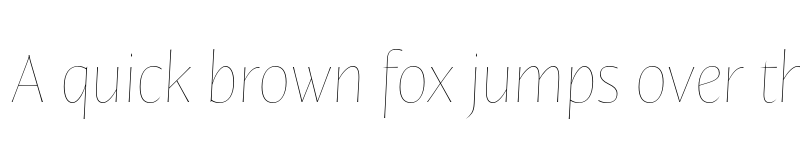 Preview of FONTSPRING DEMO - Nomada Incise Hairline Italic font