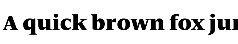 Preview of FONTSPRING DEMO - Nomada Serif Black Regular font