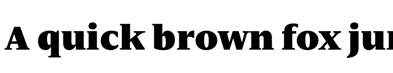 Preview of FONTSPRING DEMO - Nomada Serif Extrablack Regular font