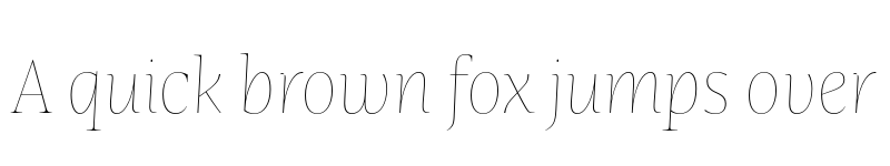 Preview of FONTSPRING DEMO - Nomada Serif Hairline Italic font