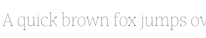Preview of FONTSPRING DEMO - Nomada Serif Hairline Regular font