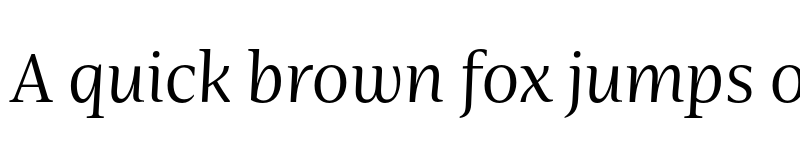 Preview of FONTSPRING DEMO - Nomada Serif Light Italic font