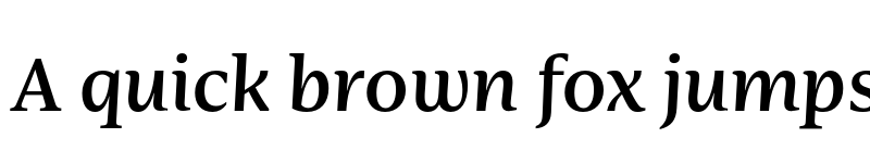 Preview of FONTSPRING DEMO - Nomada Serif Medium Italic font