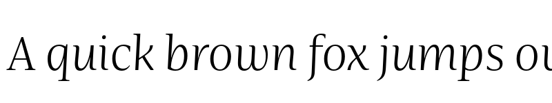 Preview of FONTSPRING DEMO - Nomada Serif Thin Italic font