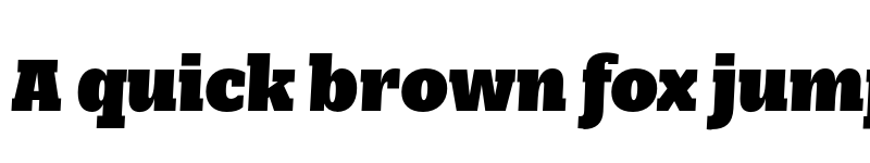 Preview of FONTSPRING DEMO - Nomada Slab Extrablack Italic font