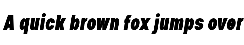 Preview of FONTSPRING DEMO - Nominee Black Condensed Italic font