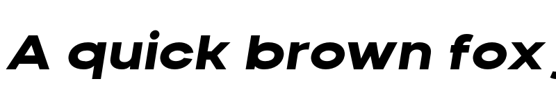 Preview of FONTSPRING DEMO - Nominee Black Extended Italic font