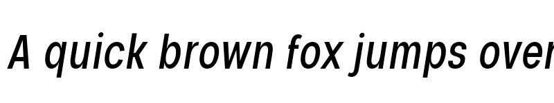 Preview of FONTSPRING DEMO - Nominee Condensed Italic font