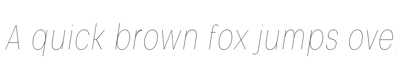 Preview of FONTSPRING DEMO - Nominee Hairline Condensed Italic font