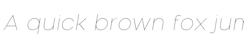 Preview of FONTSPRING DEMO - Nominee Hairline Italic font