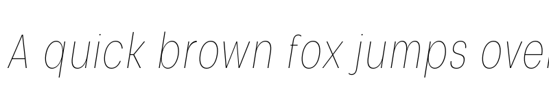 Preview of FONTSPRING DEMO - Nominee Thin Condensed Italic font