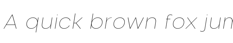 Preview of FONTSPRING DEMO - Nominee Thin Italic font