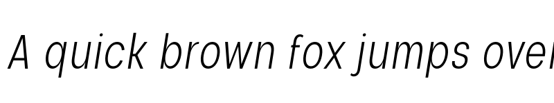 Preview of FONTSPRING DEMO - Nominee Ultra Light Condensed Italic font