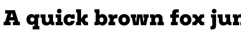 Preview of FONTSPRING DEMO - Nomos Slab Black Regular font