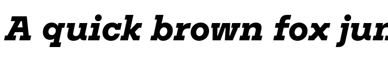 Preview of FONTSPRING DEMO - Nomos Slab ExtraBold Italic font