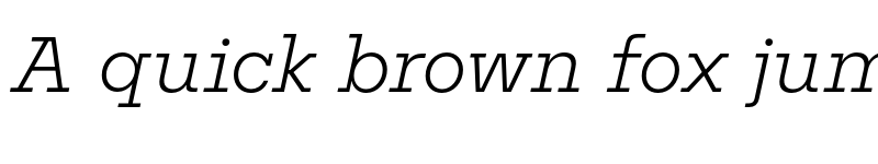Preview of FONTSPRING DEMO - Nomos Slab Light Italic font