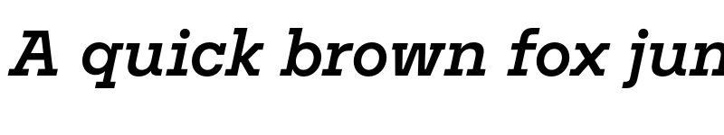 Preview of FONTSPRING DEMO - Nomos Slab SemiBold Italic font